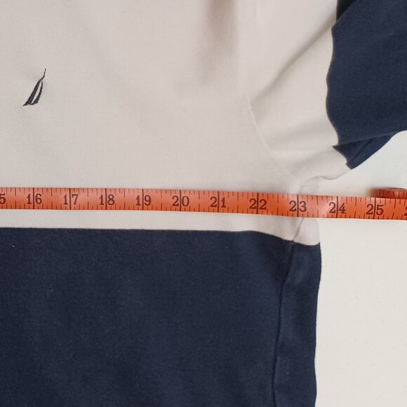 Men's Nautica Red, White, Blue Classic 100% Cotton Polo Size XXL - Picture 7 of 8